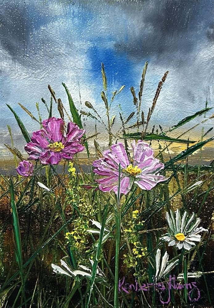 Kimberley Harris - 'Distant Valley' - Miniature size' - Framed Original Art