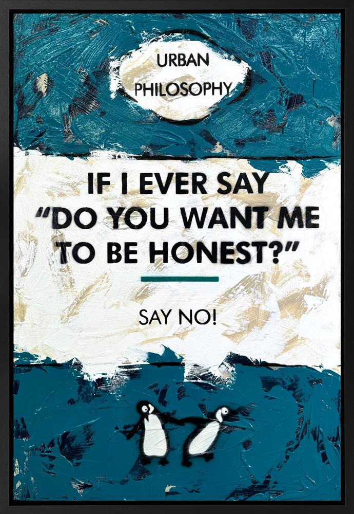Hue Folk - 'Do You Want Me To Be Honest?' - Framed Original Art