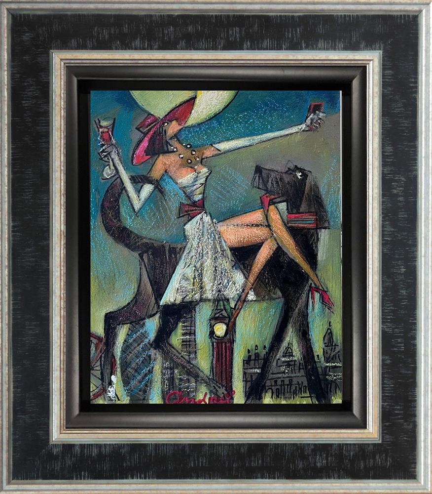 Andrei Protsouk - 'Dog Walker' - Framed Original Art