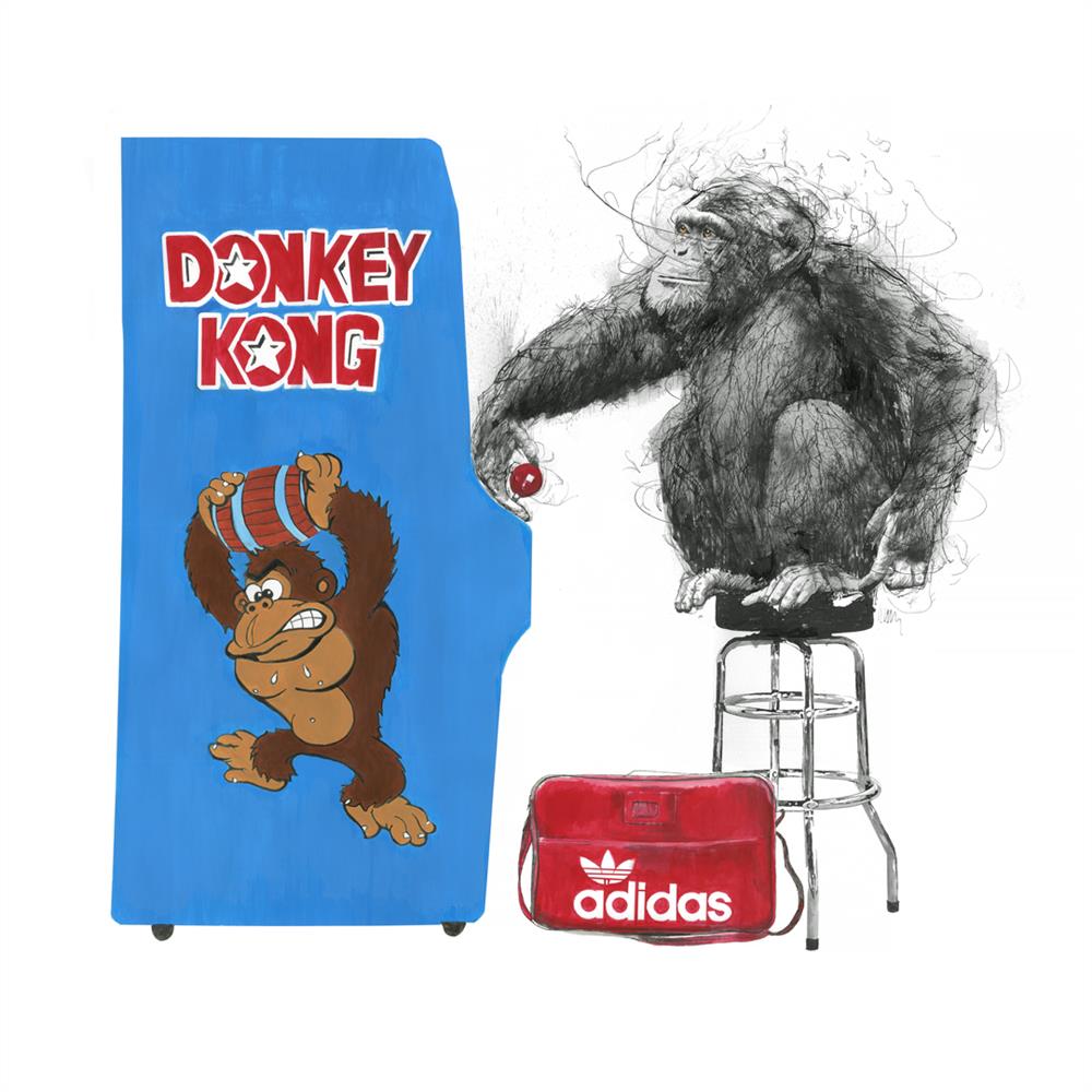 Scott Tetlow - 'Donkey Kong - Miniature' -  Framed  Limited Edition