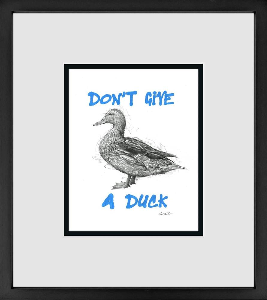 Scott Tetlow - 'Don't Give A Duck' - Framed Miniature Edition Print