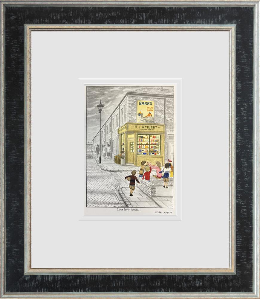 Leigh Lambert - 'Don't Scoff Them All'  - Framed Original Artwork