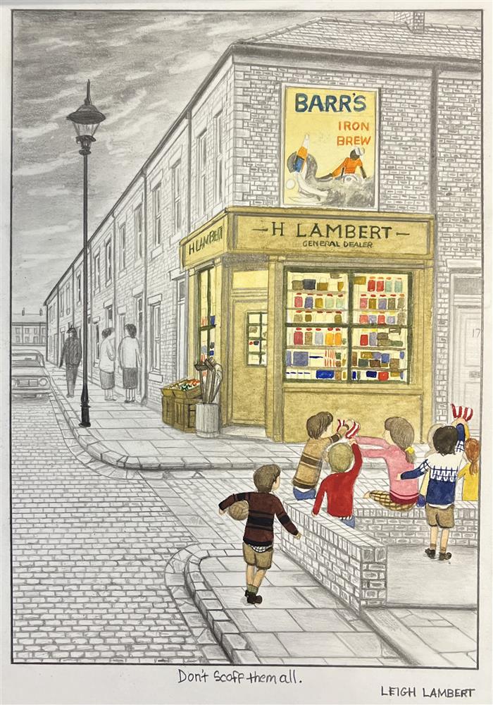 Leigh Lambert - 'Don't Scoff Them All'  - Framed Original Artwork