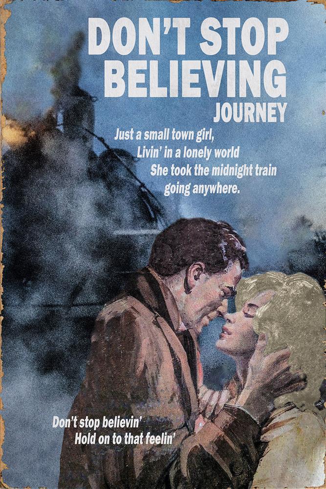 Linda Charles - 'Don't Stop Believing' - Framed Original Artwork