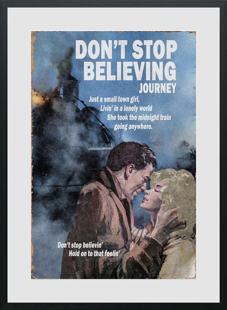 Linda Charles - 'Don't Stop Believing' - Framed Original Artwork