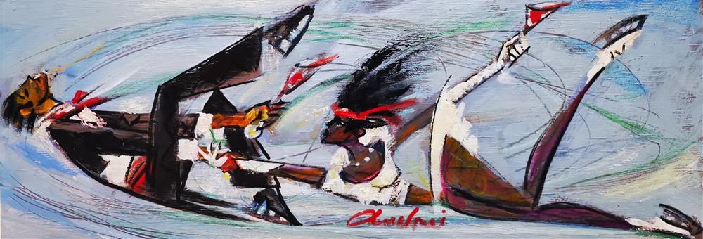 Andrei Protsouk - 'Double Twist Spin' - Framed Original Artwork