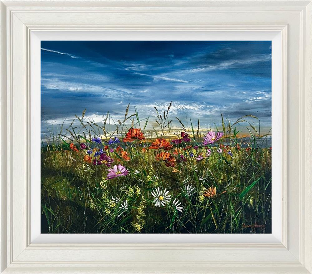 Kimberley Harris - 'Dreaming In Green And Gold ' - Framed Original Art