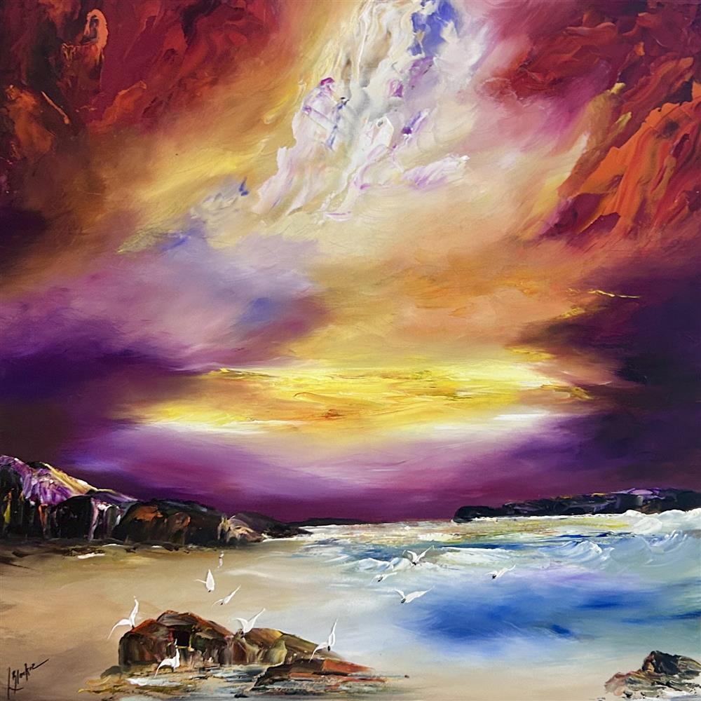 Lillias Blackie -  'Driftwood And Distant Tides' - Framed Original Artwork