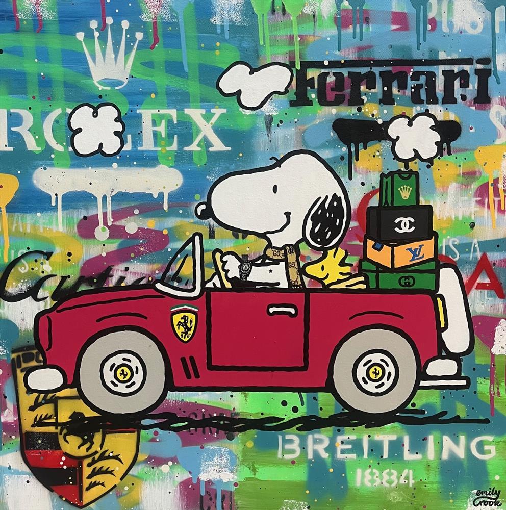 Emily Crook - 'Driving Buddies' - Framed Original Art