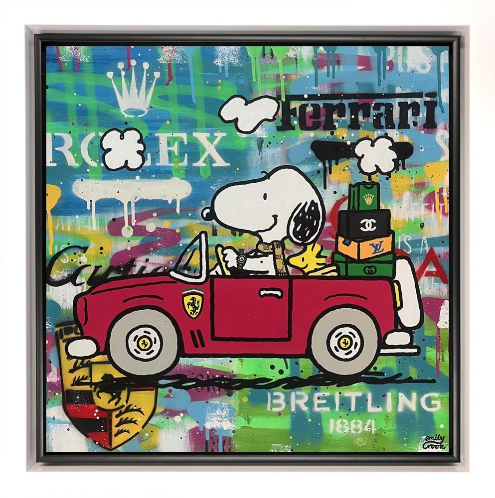 Emily Crook - 'Driving Buddies' - Framed Original Art