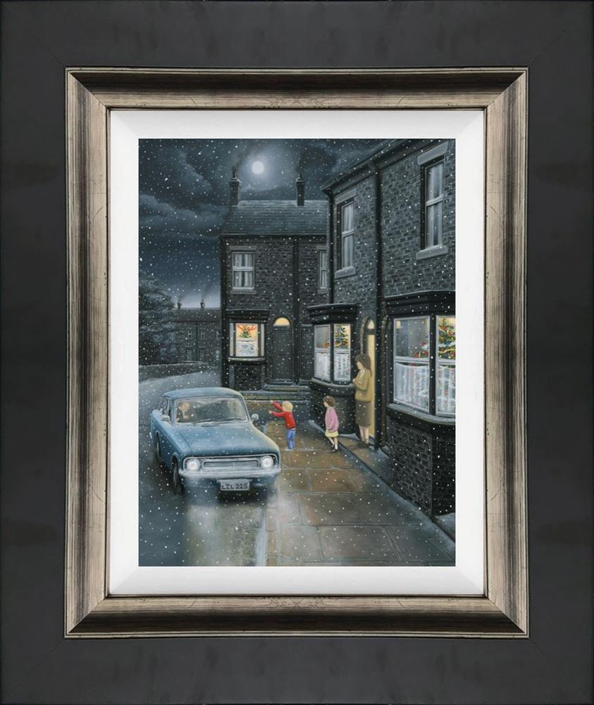 Leigh Lambert - 'Driving Home For Christmas' - Canvas  - Framed Limited Edition Art