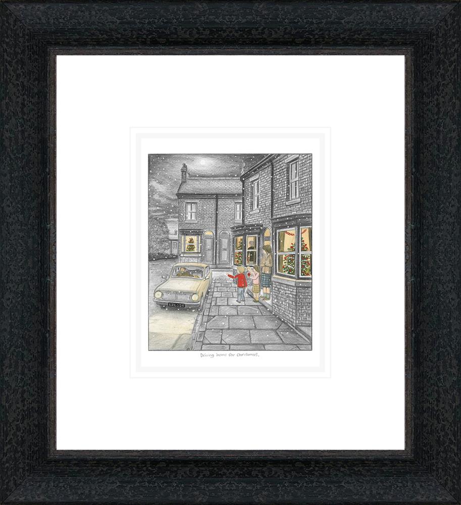 Leigh Lambert - 'Driving Home For Christmas' - Sketch - Framed Limited Edition Art