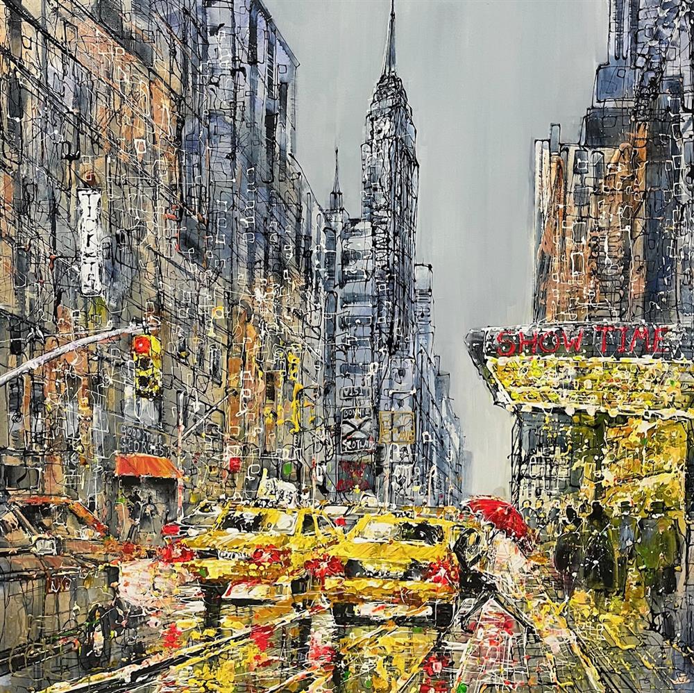 Nigel Cooke - 'Driving Through NYC' - Framed Original Artwork