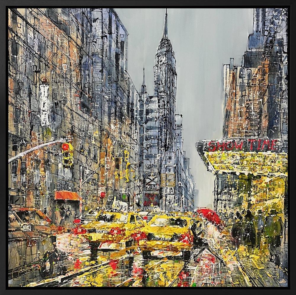 Nigel Cooke - 'Driving Through NYC' - Framed Original Artwork