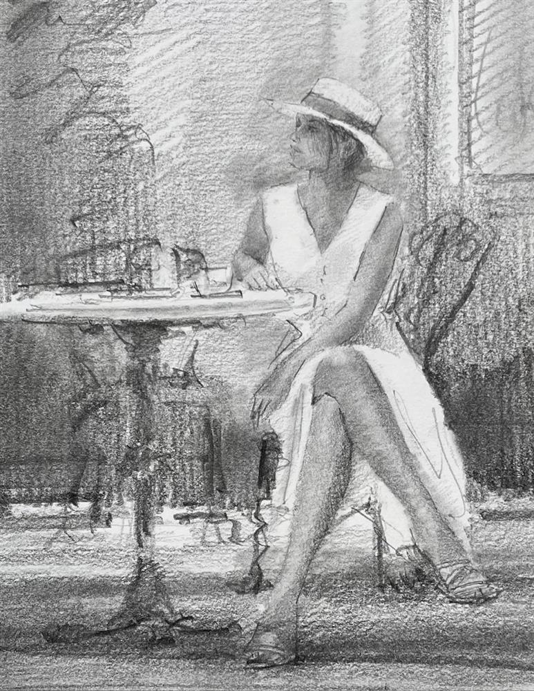 Tony Hinchliffe - 'Due Diligence- Study' - Framed Original Artwork