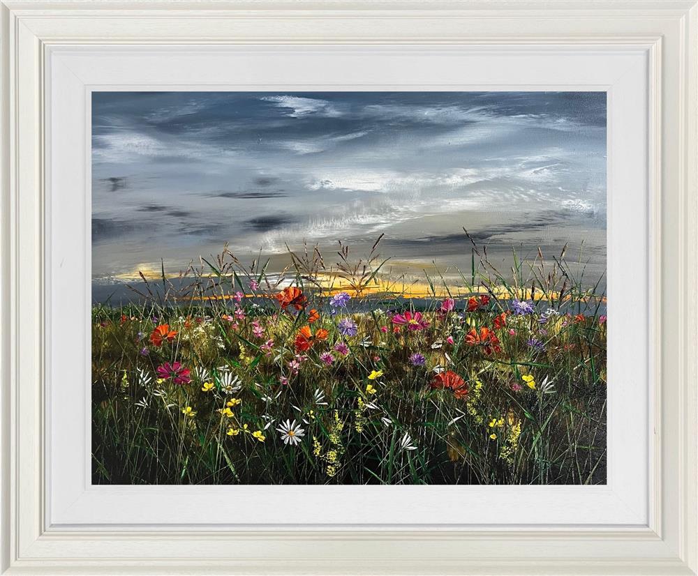 Kimberley Harris - 'Dusk Over The Wild Field' - Framed Original Artwork