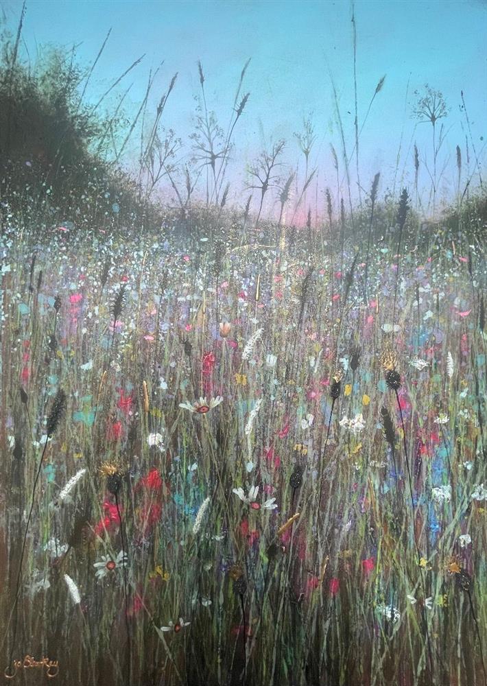 Jo Starkey- 'Dusk's Pinks Embrace' - Framed Original Artwork