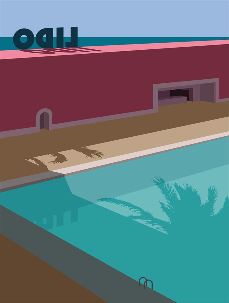 Oshe- 'East Coast Chill - Miniature' - Framed Limited Edition