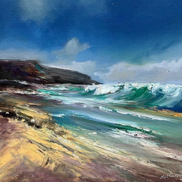 Alison Johnson - 'Echoes Of The Shore ' - Framed Original Artwork