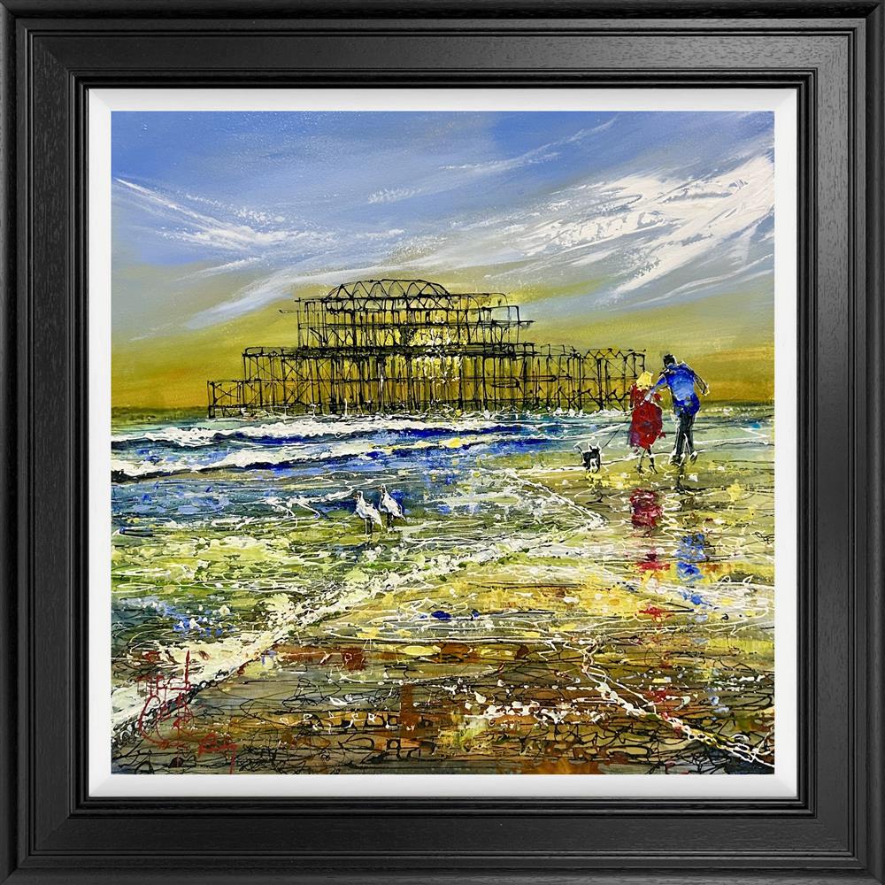 Nigel Cooke - 'Echoes Of The West Pier' - Framed Original Artwork
