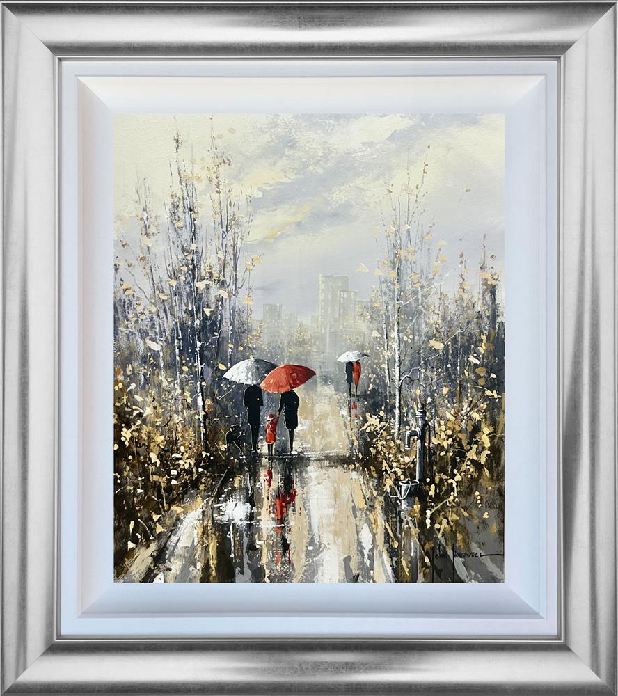 John Horsewell - 'Echoes On White Pavement' - Framed Original Artwork