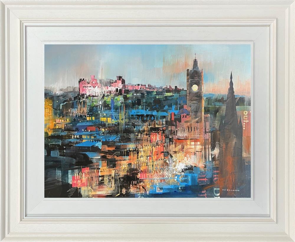 Ed Robinson - 'Edinburgh Skyline'  - Framed Original Artwork