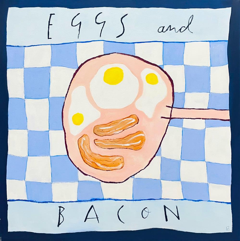 Michael Abrams - 'Eggs And Bacon - Deluxe' - Framed Original Art