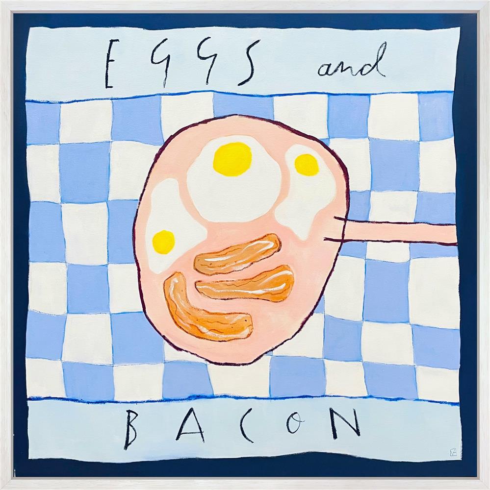 Michael Abrams - 'Eggs And Bacon - Deluxe' - Framed Original Art