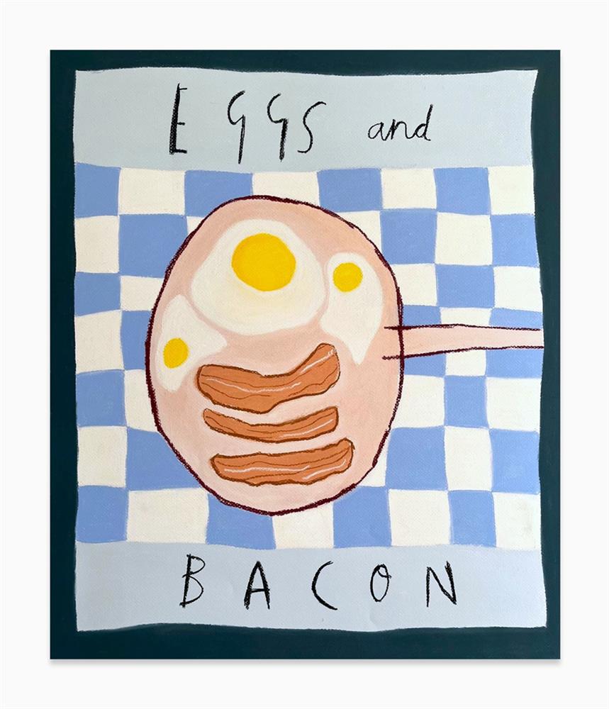 Michael Abrams - 'Egg And Bacon' - Framed Original Art