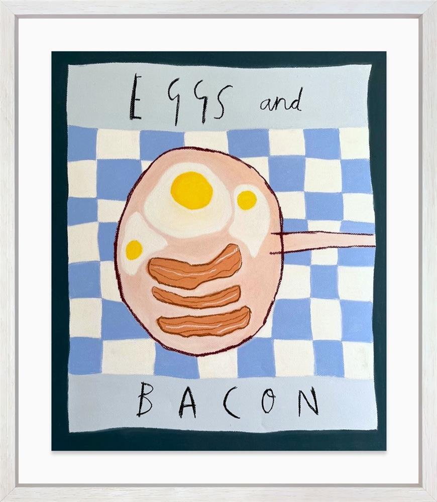 Michael Abrams - 'Egg And Bacon' - Framed Original Art