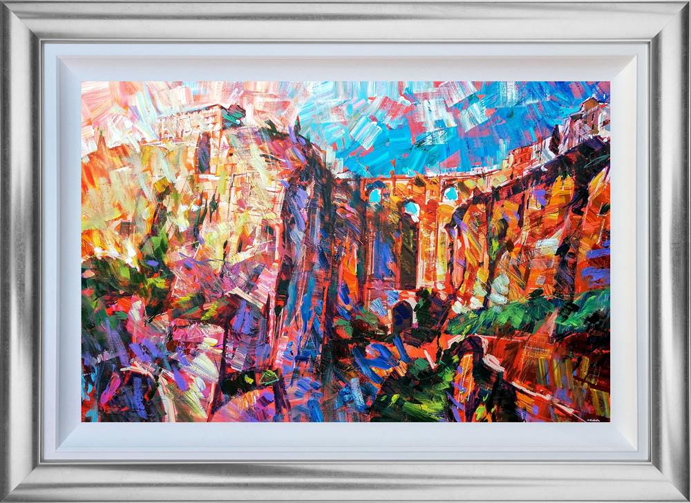 Colin Brown - 'El Tajo De Ronda Sun' - Framed Original Art