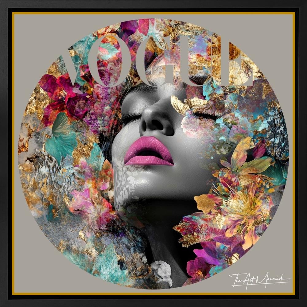 The Art Maverick - 'Elara - Gilded Glamour' -  Framed Edition