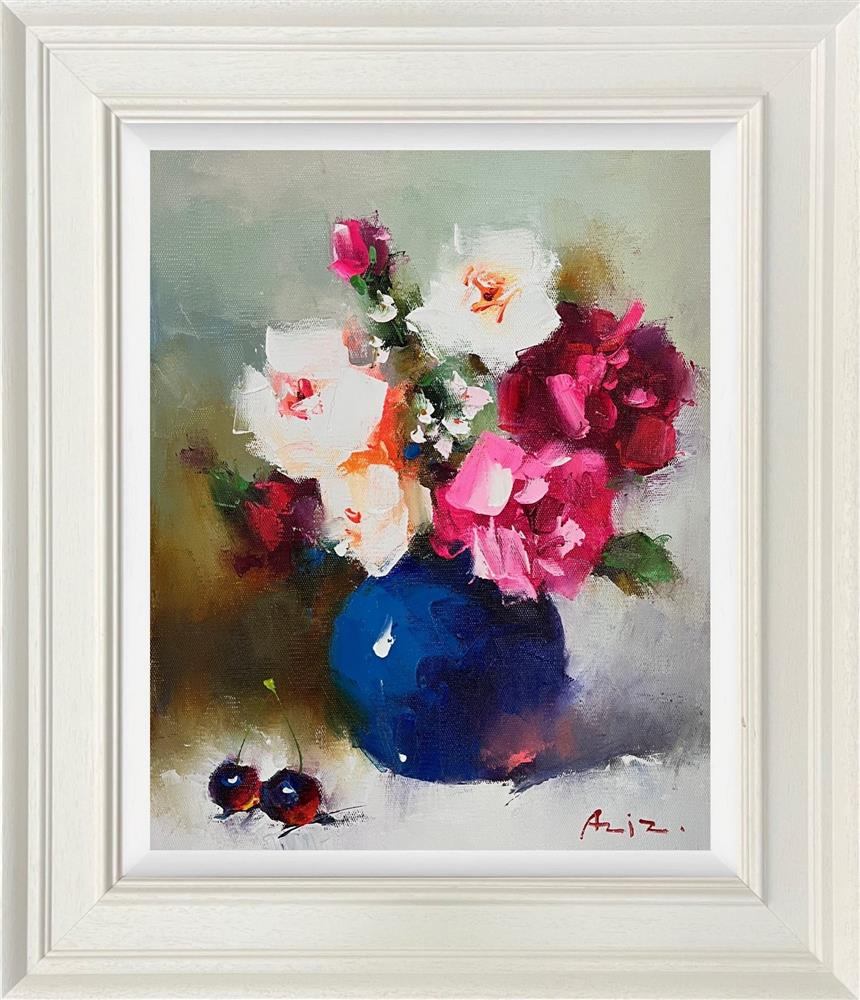 Aziz - 'Elegance In Bloom' - Framed Original Artwork