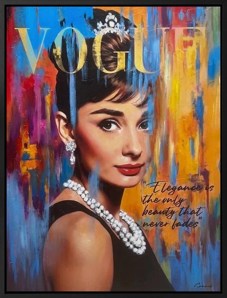 Sannib - 'Elegance Is The Only Beauty' - Framed Original Art