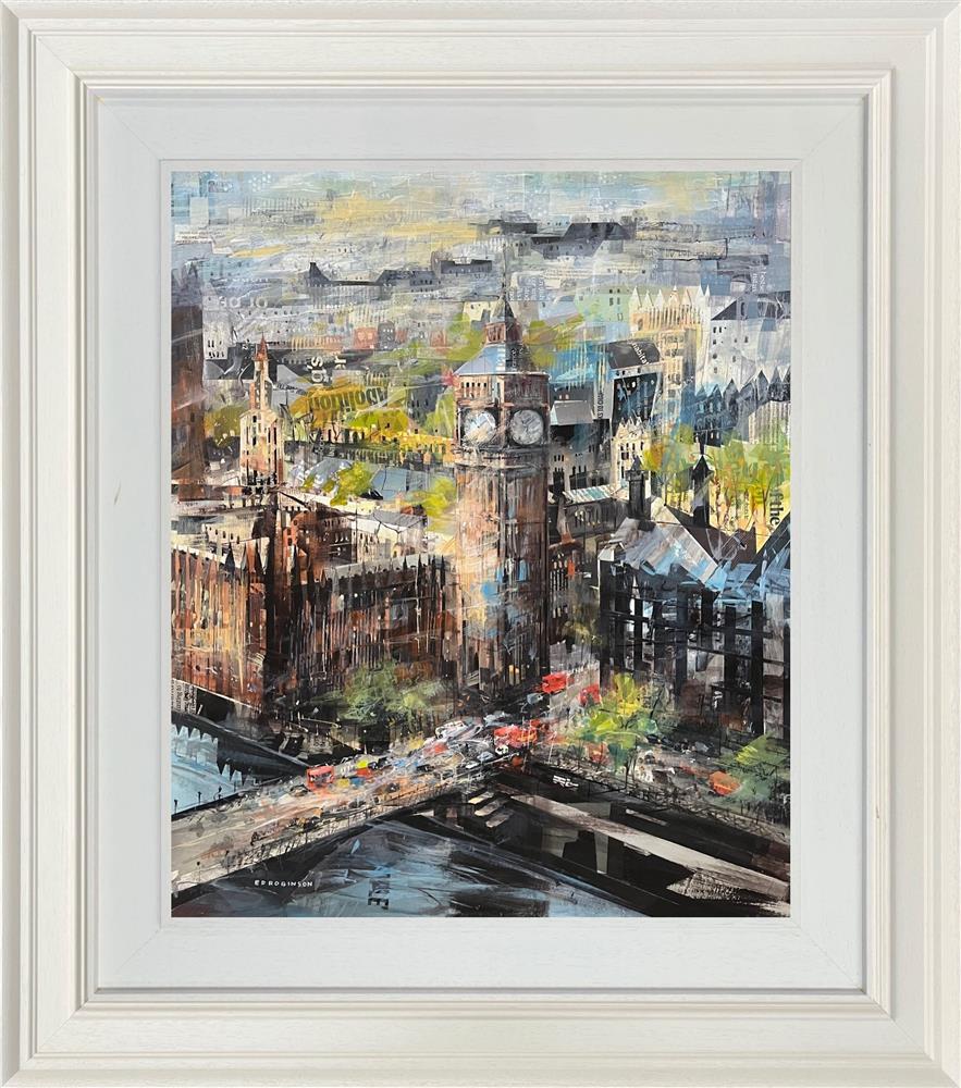 Ed Robinson - 'Elizabeth Tower, Westminster'  - Framed Original Artwork