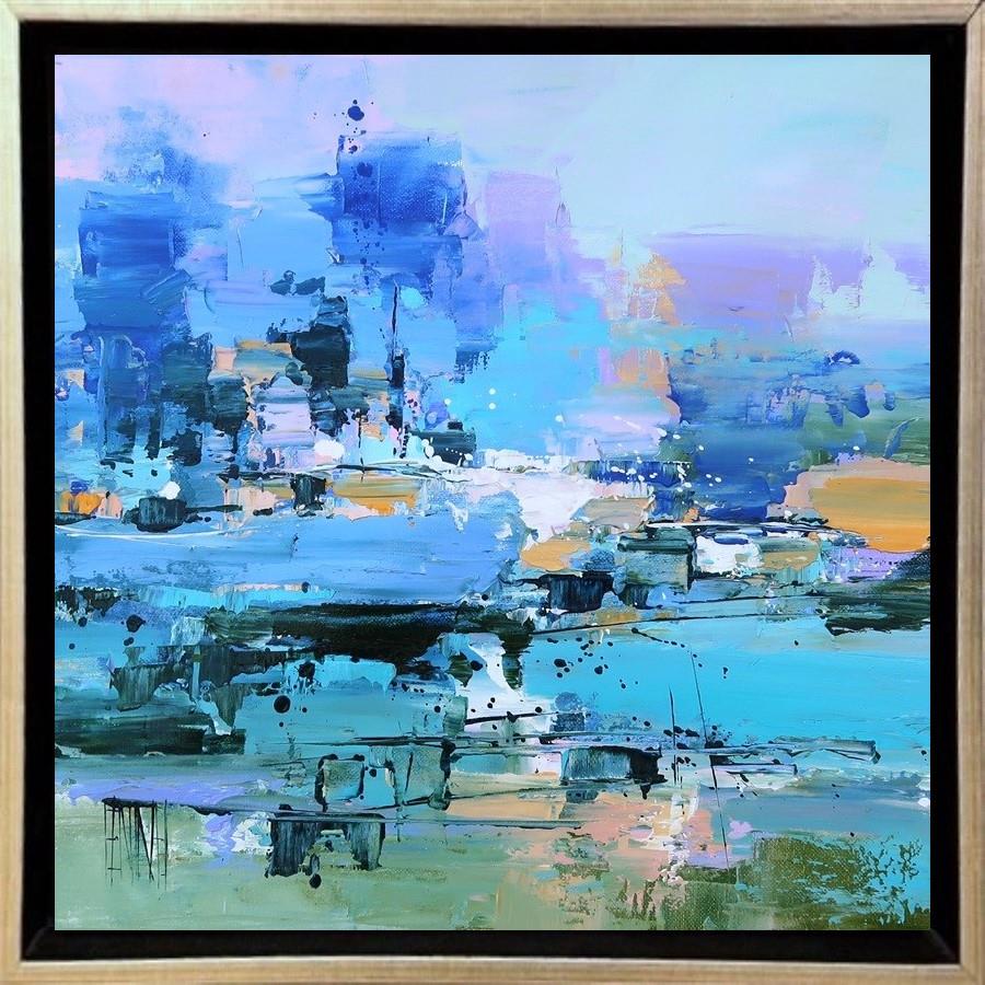 Hervé Lenouvel  'Emerald Fields' - Framed Original Artwork