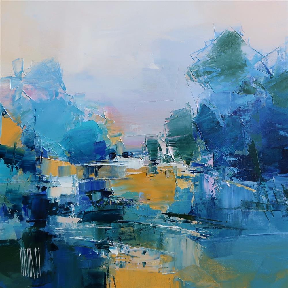Hervé Lenouvel  'Emerald Spring' - Framed Original Artwork