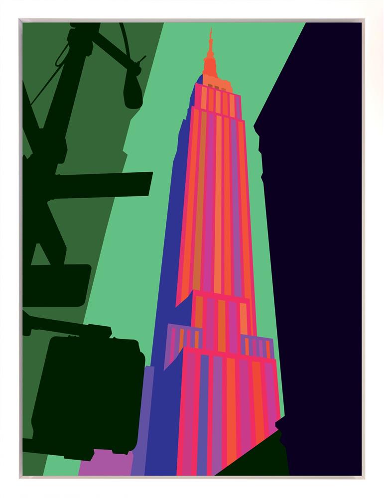 Oshe- 'Empire Heights NYC' - Canvas Deluxe - Framed Limited Edition