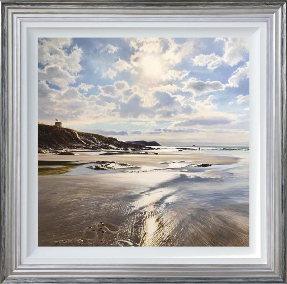 Duncan Palmar RSMA - 'Empyrean Light - Polzeath' - Framed Original Art