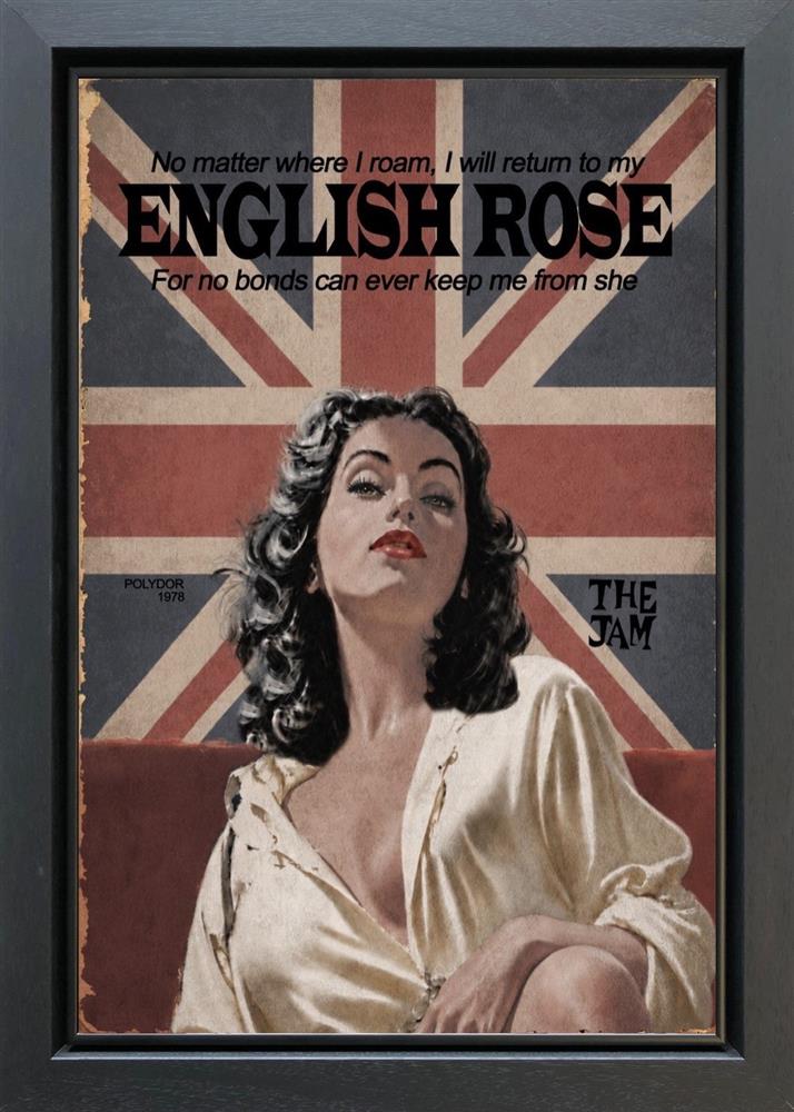 Linda Charles - 'English Rose' - Framed Original Artwork
