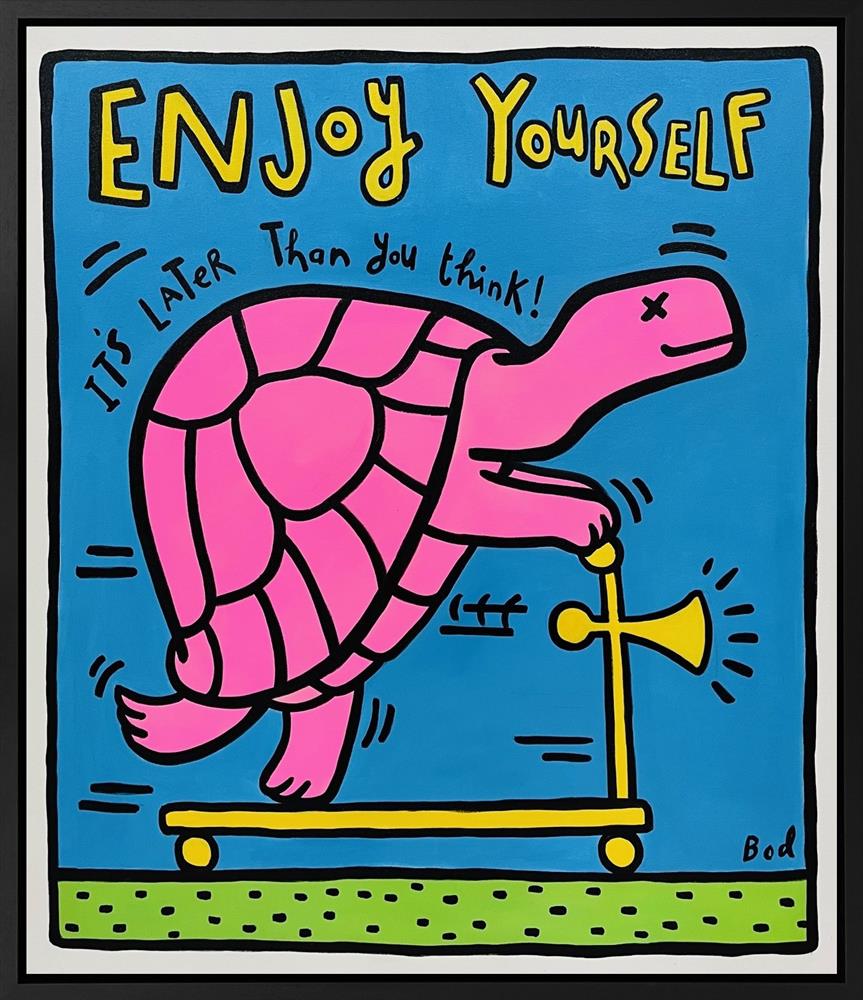 Michael Abrams - 'Enjoy Yourself - Bod Series' - Framed Original Artwork