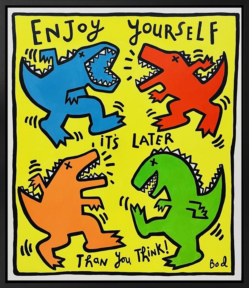 Michael Abrams - 'Enjoy Yourself - Bod Series' - Framed Original Artwork