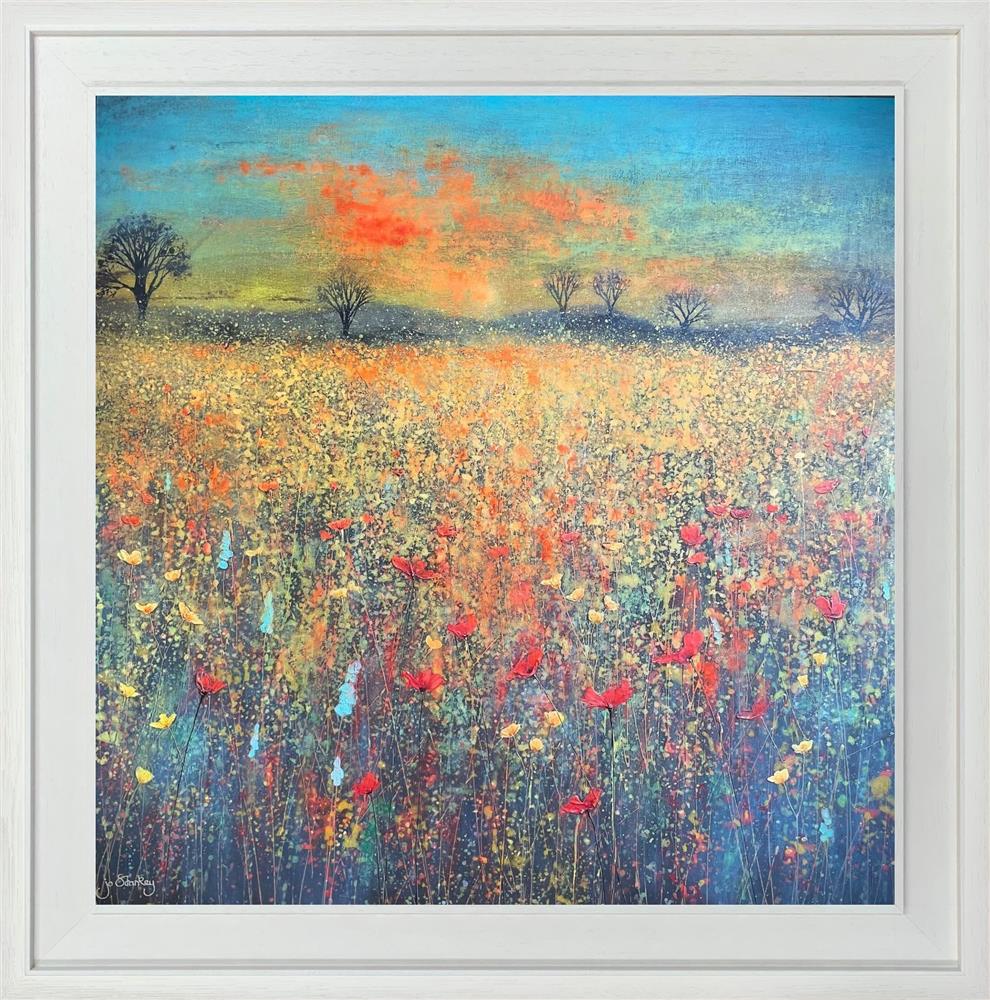 Jo Starkey- 'Evening Meadow Glow' - Framed Original Artwork