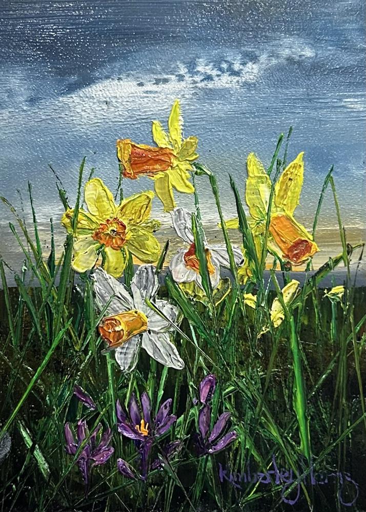 Kimberley Harris - 'Evening Petals' - Framed Original Art