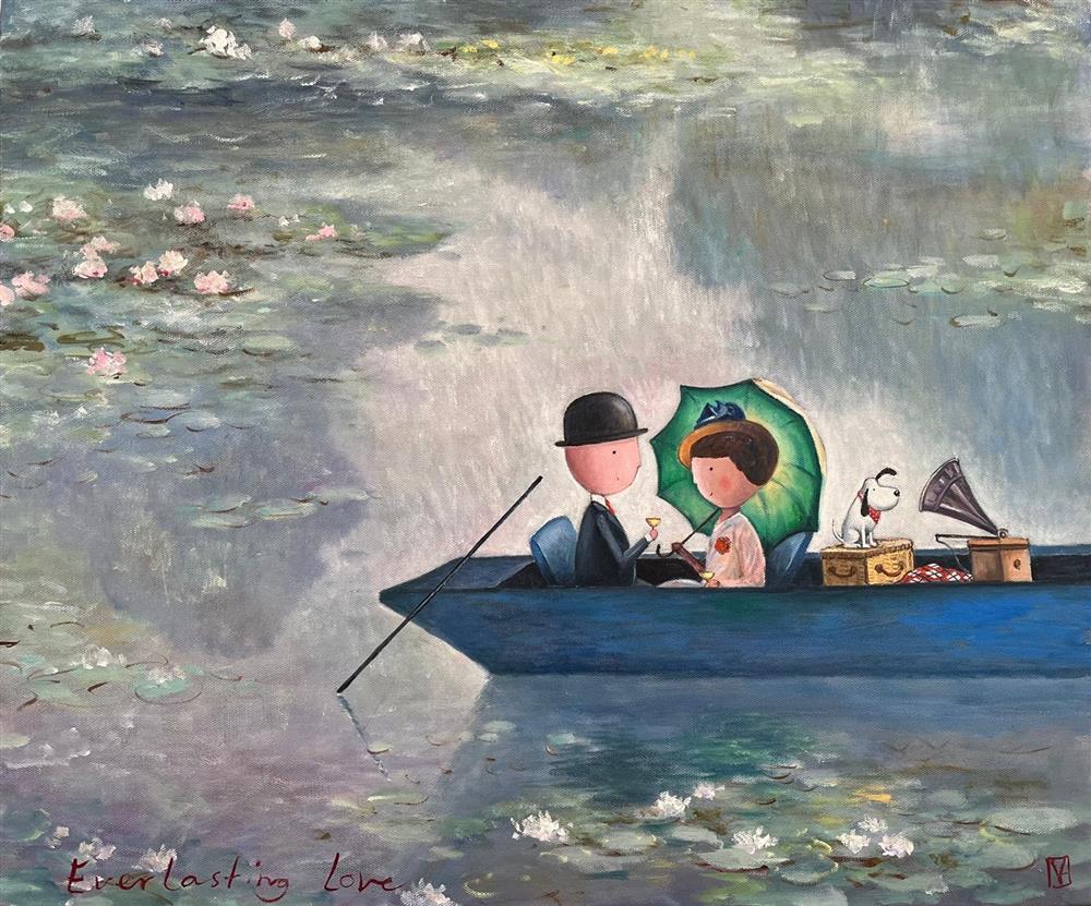 Michael Abrams - 'Everlasting Love' - Framed Original Art