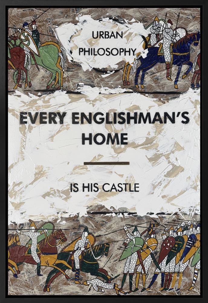 Hue Folk - 'Every Englishman's Home' - Framed Original Artwork