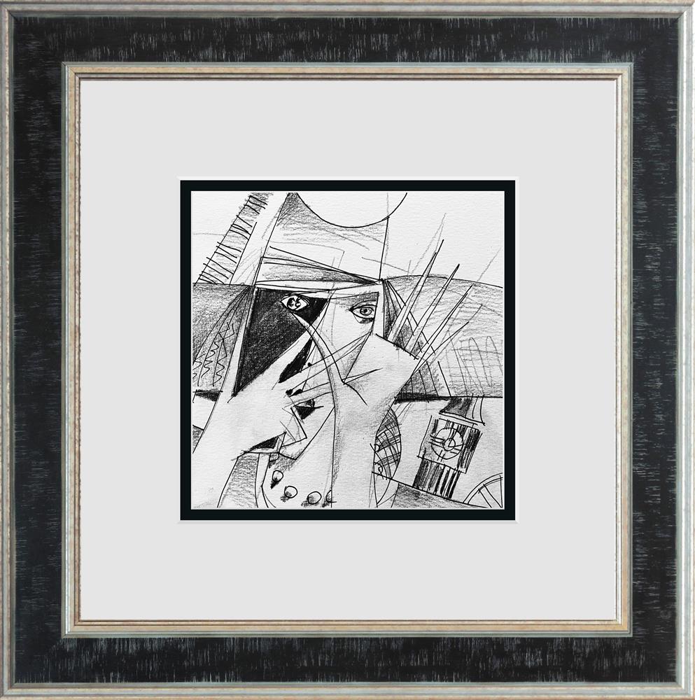 Andrei Protsouk - Eye Phone - Study' - Framed Original Art