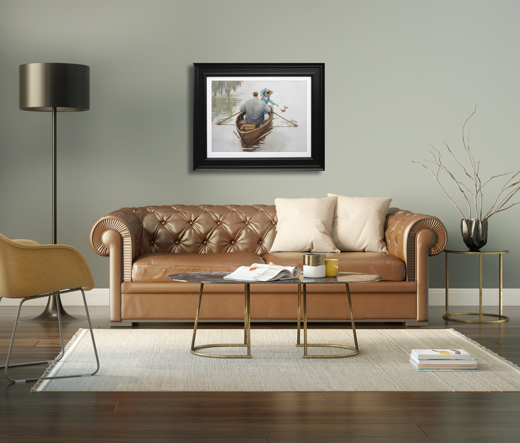 Lee Fearnley  - 'Feeding The Ducks'- Framed Limited Edition