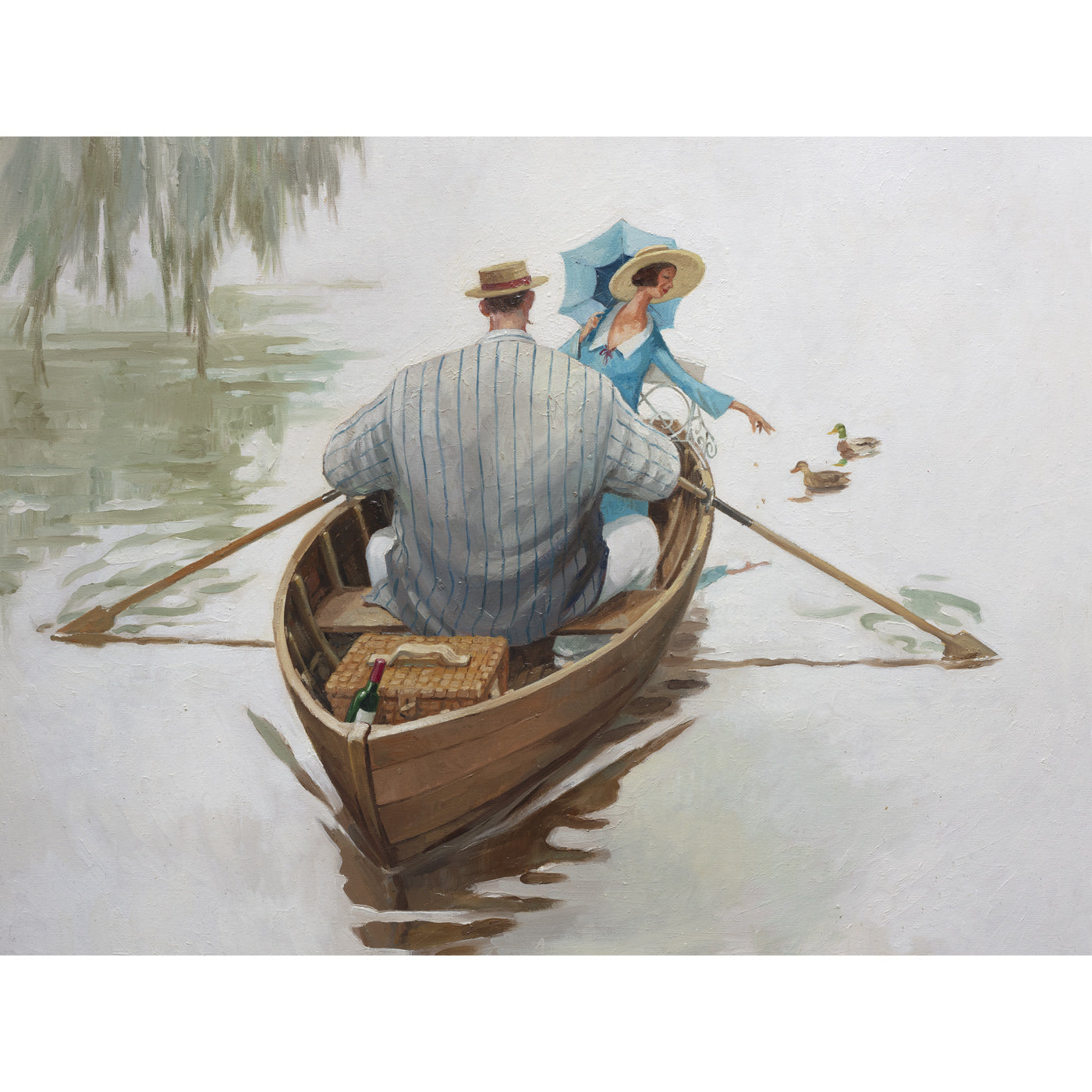 Lee Fearnley  - 'Feeding The Ducks'- Framed Limited Edition