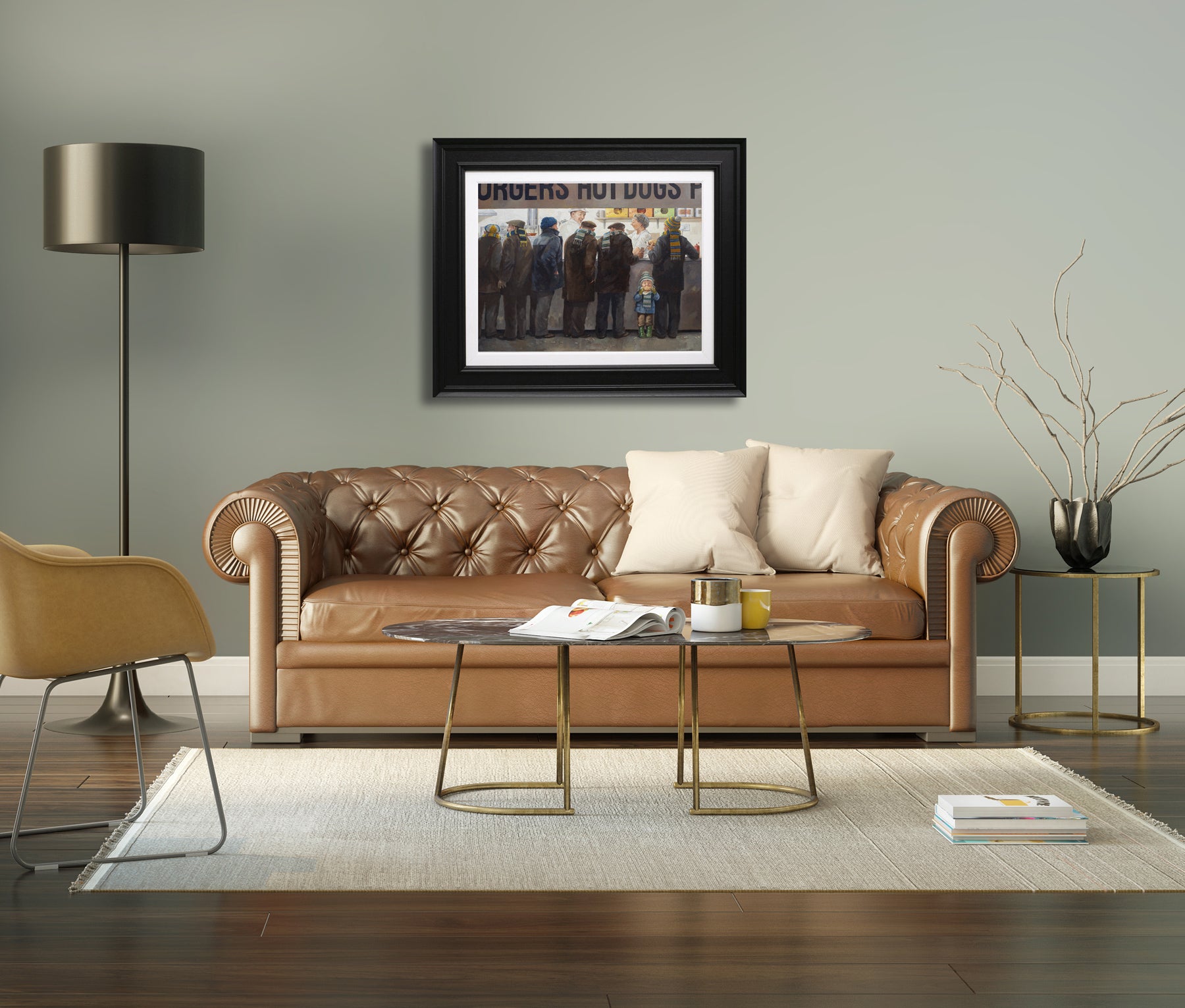 Lee Fearnley  - 'First Match'- Framed Limited Edition